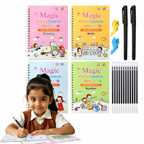Magic Practice Copybook (Buy 1 Get 3 FREE) – 50% OFF Today!